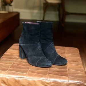 Opening Ceremony Black Suede Booties
